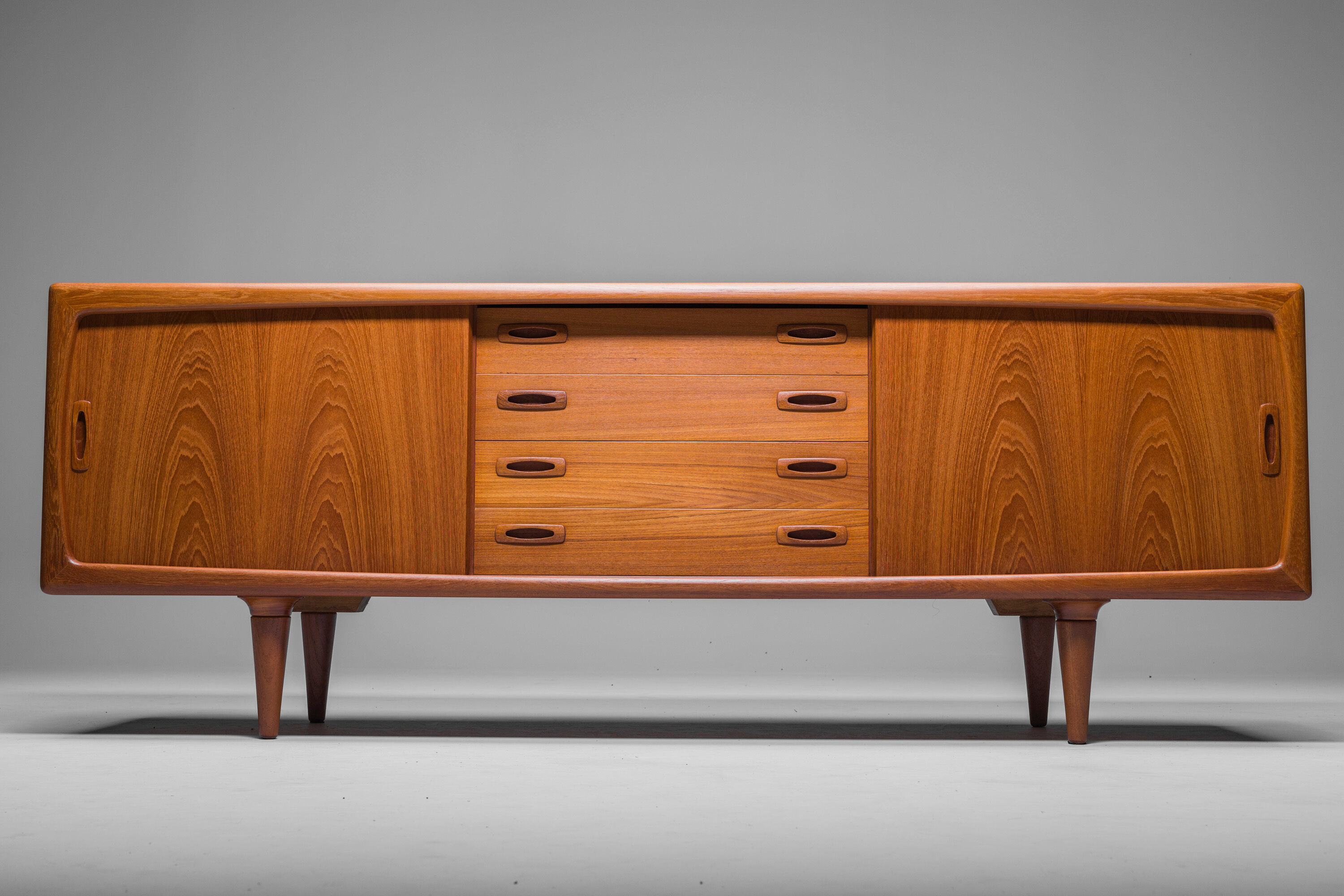 Mid-Century Danish teak sideboard by HP Hansen