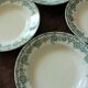 Lot 8 hollow plates Terre de Fert vert Fleurs Argenton Saint Amand