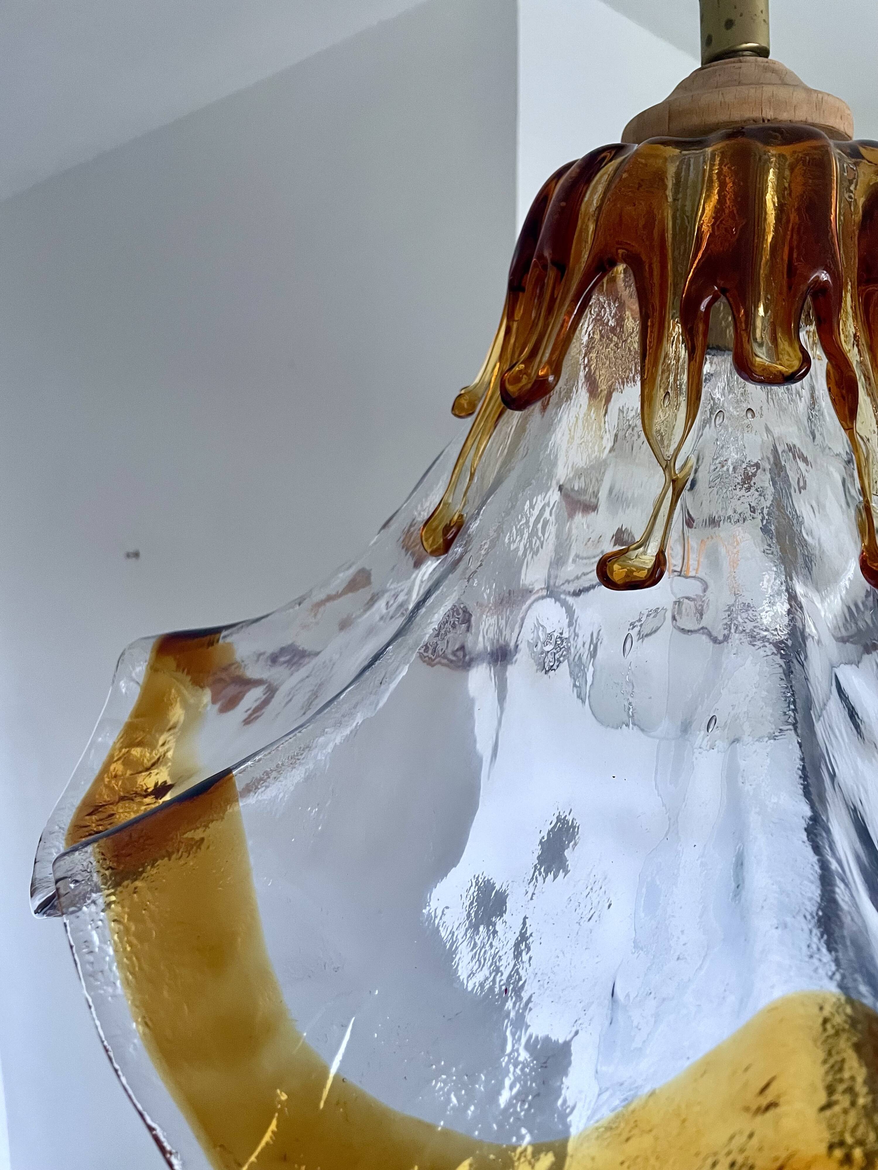 Murano glass pendant from the 1960s to 1970s.