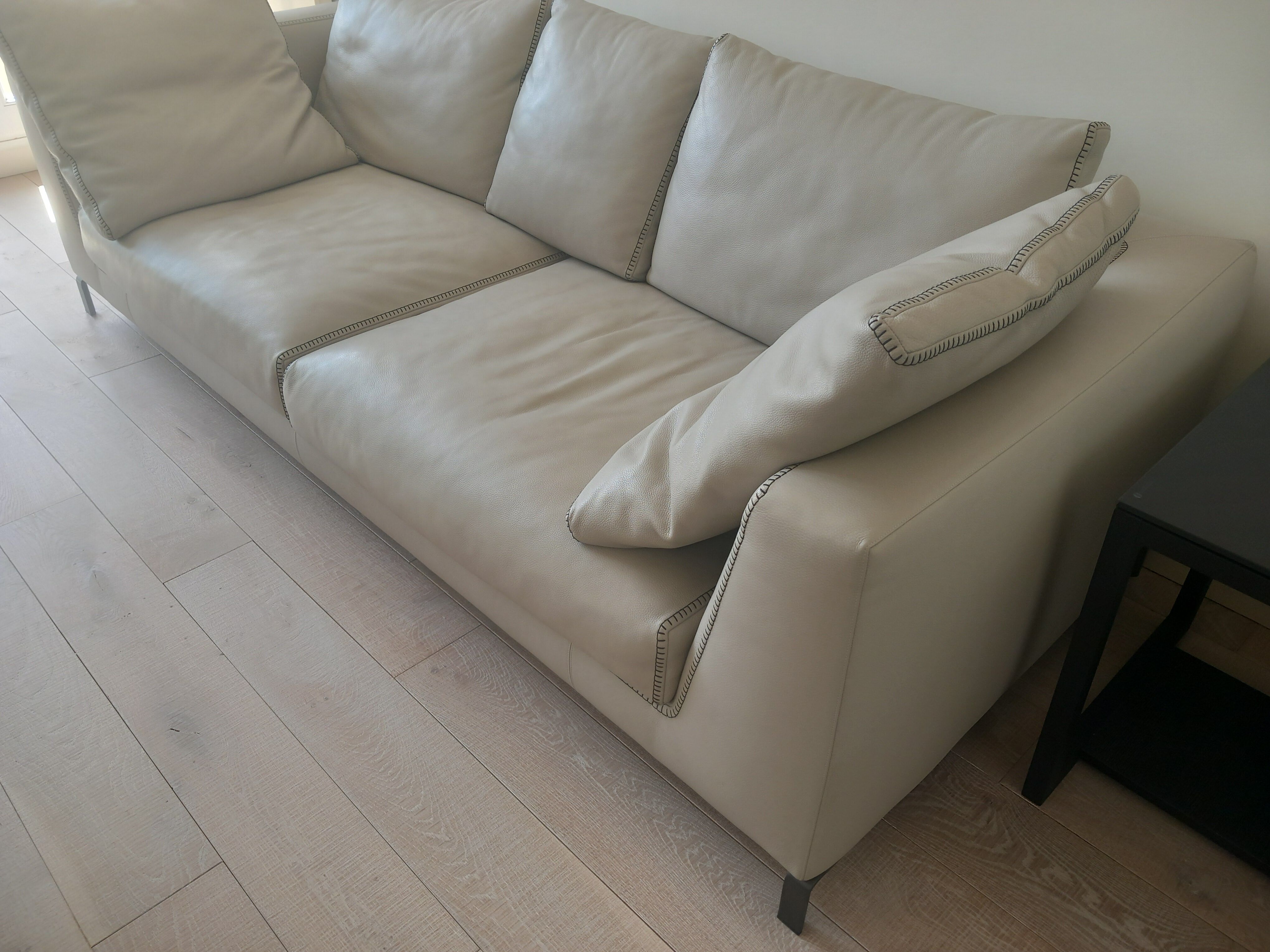 B&B Italia Ray 3-seater sofa in grey leather – Price negotiable