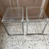 2 side tables by Marc Berthier