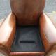 Leather club chair