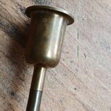 Bougeoir en laiton, forme droite