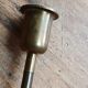 Brass candle holder, straight shape