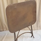 Folding old garden table