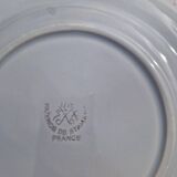 Lot de 9 assiettes plates saint Amand decor poissons