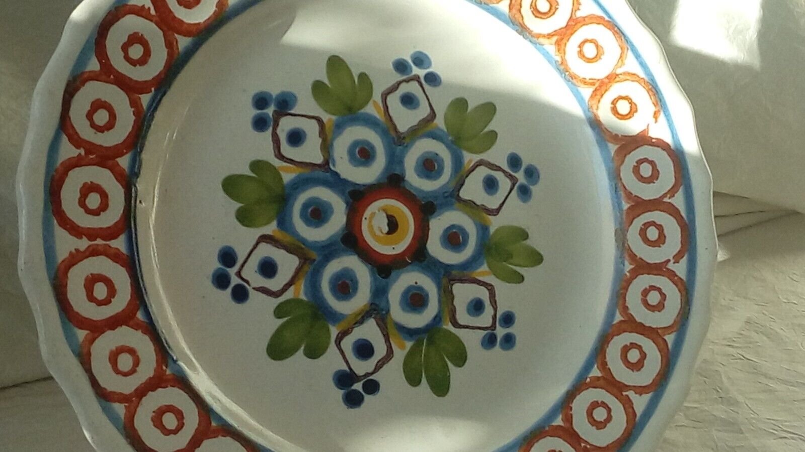 Faience plate of sinceny epoch 1850- 1860 n°1