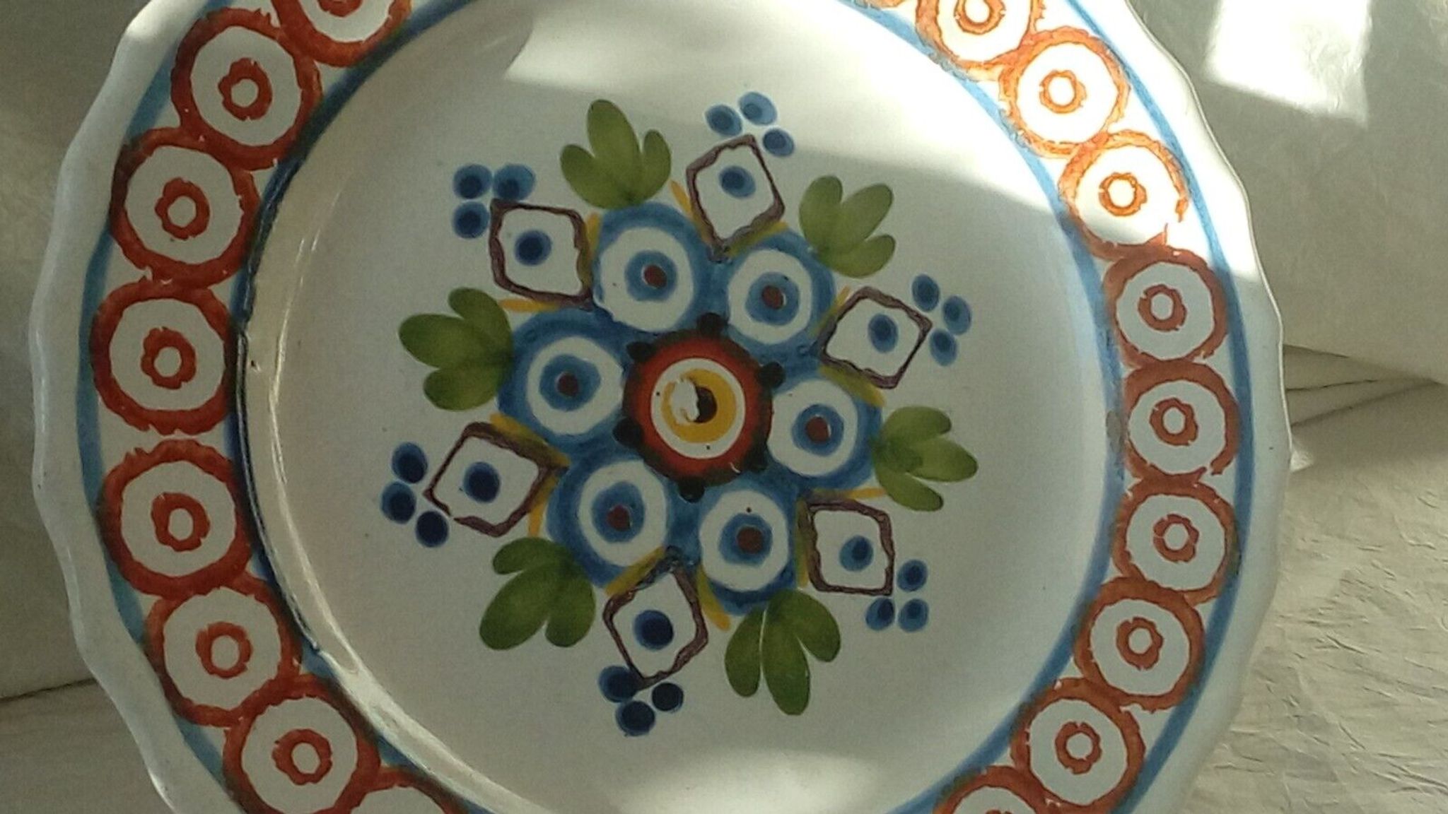 Assiette en faience de sinceny epoque 1850- 1860 n°1