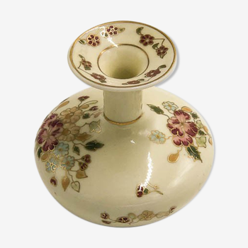 Vase soliflore en porcelaine de zsolnay