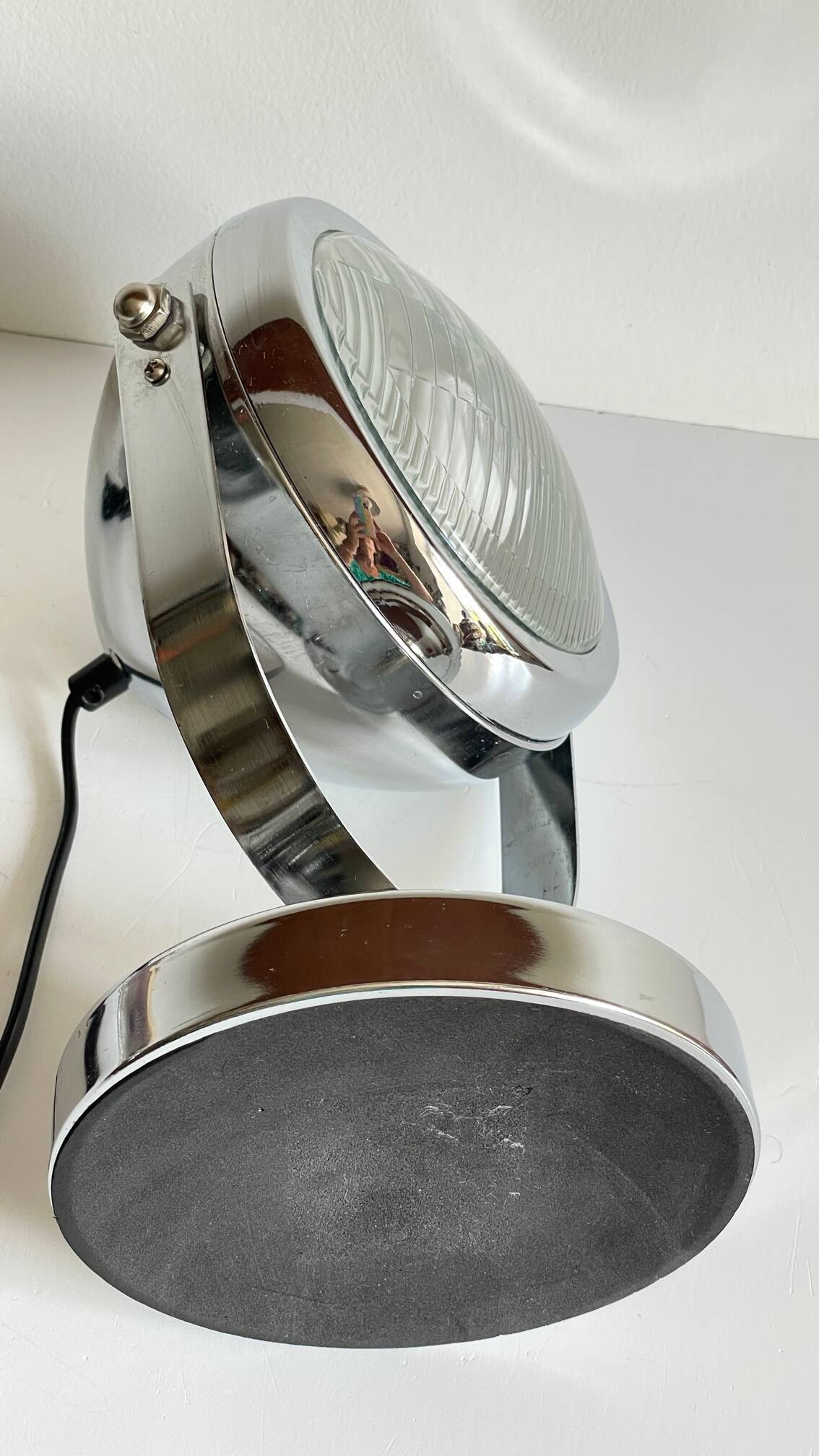 Chrome-plated metal headlight bulb, 1990s