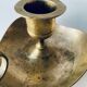 Old brass candlestick