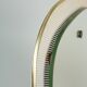 beautiful 1950's mid century modern WALL MIRROR wire mesh frame and brass