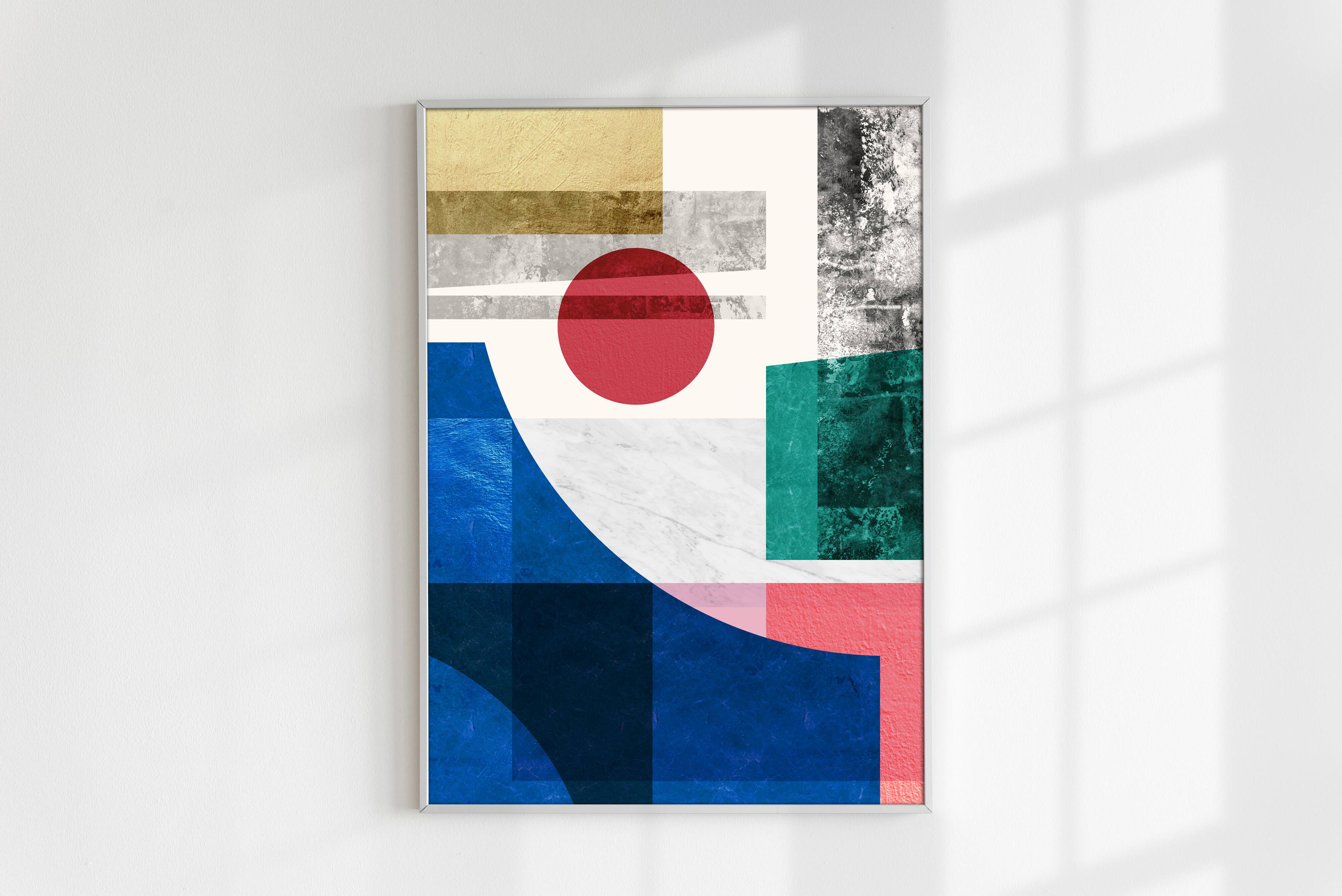 2 geometric art prints. A2 (42x59.4cm)