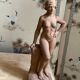 Antique Art Deco sculpture signed Delauner – Terracotta – 26 cm