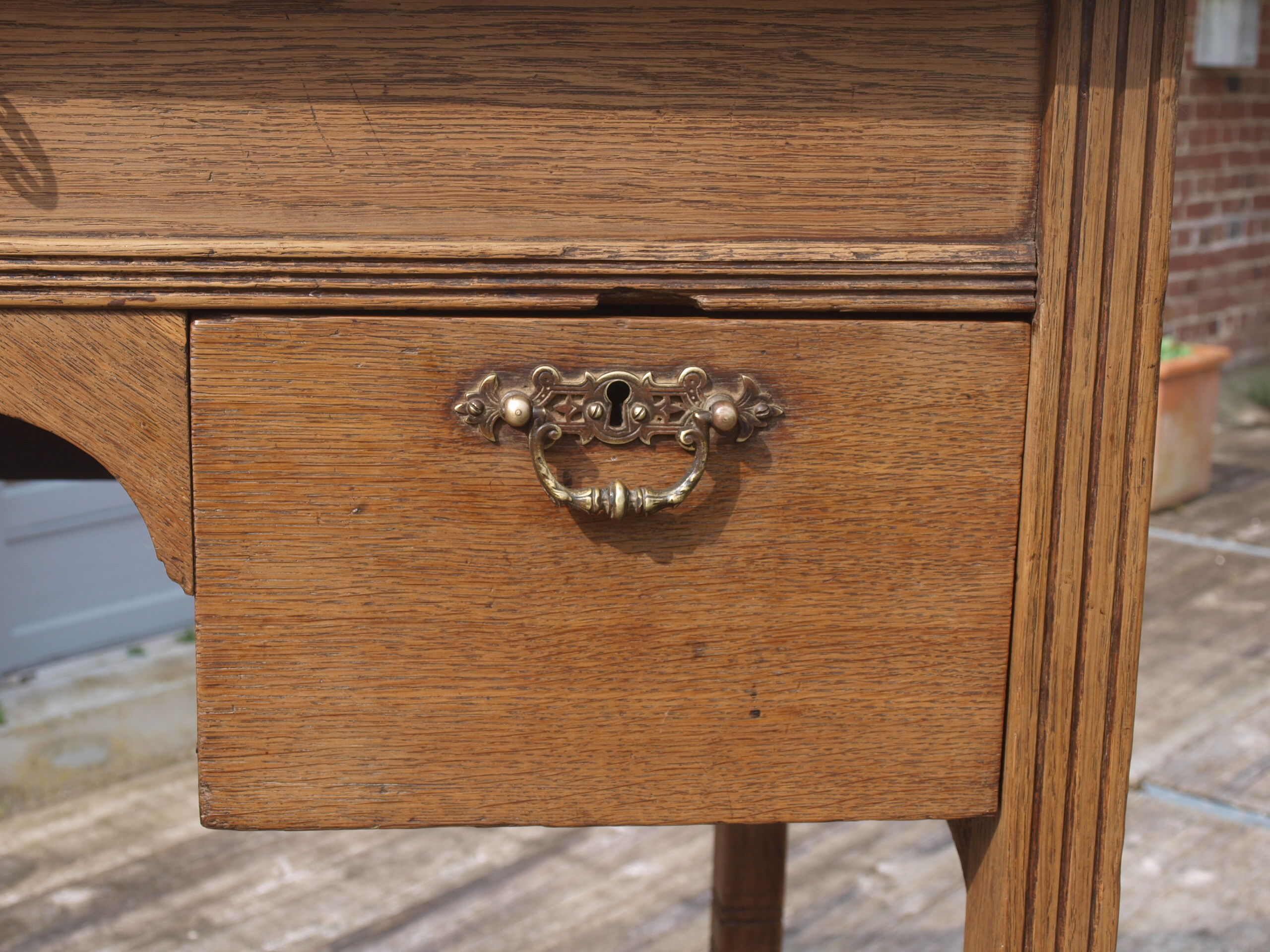 Oak writing desk
