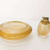 Murano smoking set ashtray and lighter Tommaso Barbi 1980