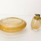 Murano smoking set ashtray and lighter Tommaso Barbi 1980