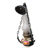 Vintage style suspension oil lamp.
