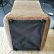 Vintage velvet armchair armrests fins