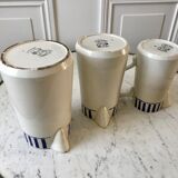 Trio de pichets en faïence cm paris modèle "monique" années 30
