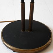 Lampadaire 2 feux en métal noir