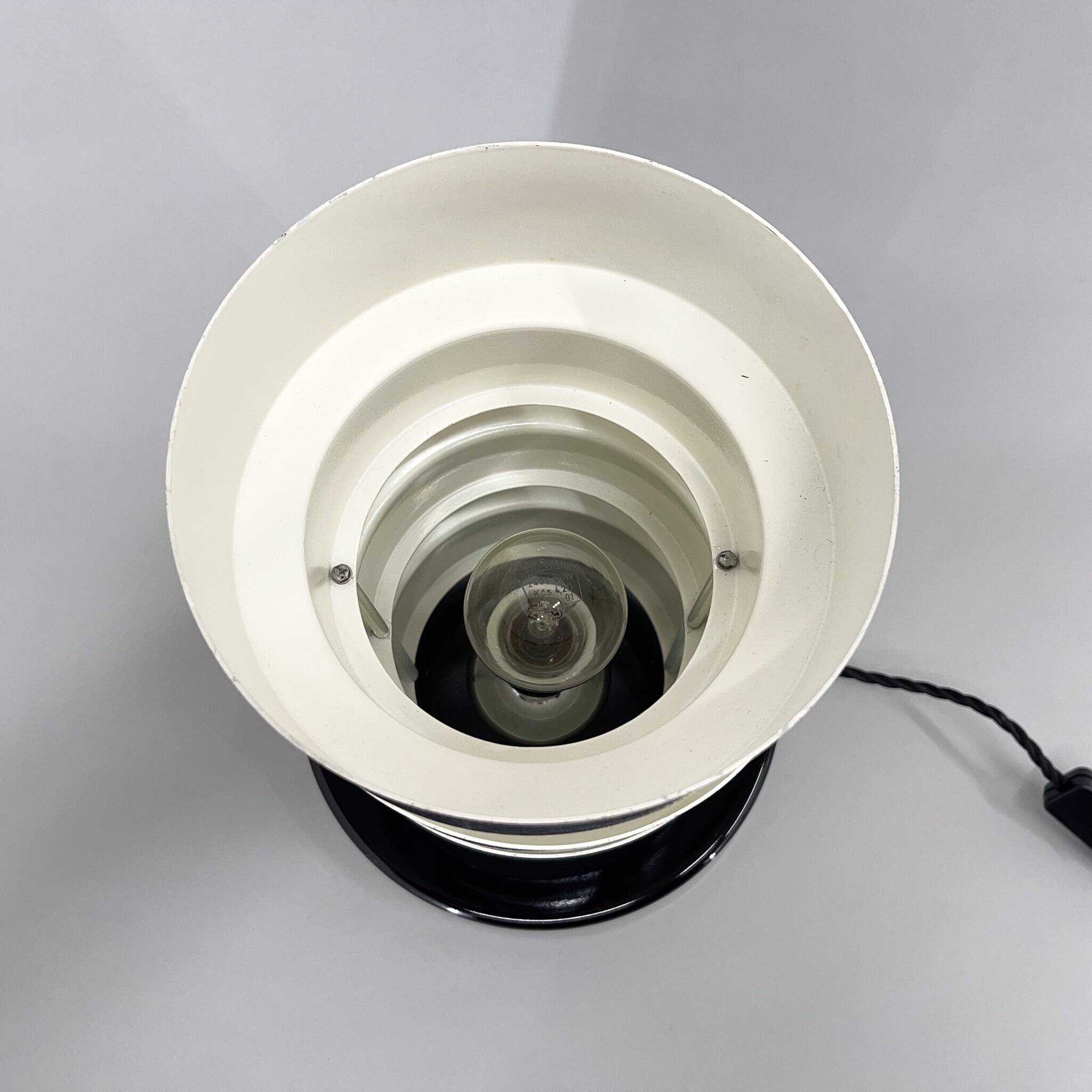 Unique Mid-Century Metal Table Lamp, Restored