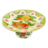 Compotier barbotine 1900 majolica faience