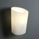 Vintage wall light in opaline glass, Italian design, 1980s.