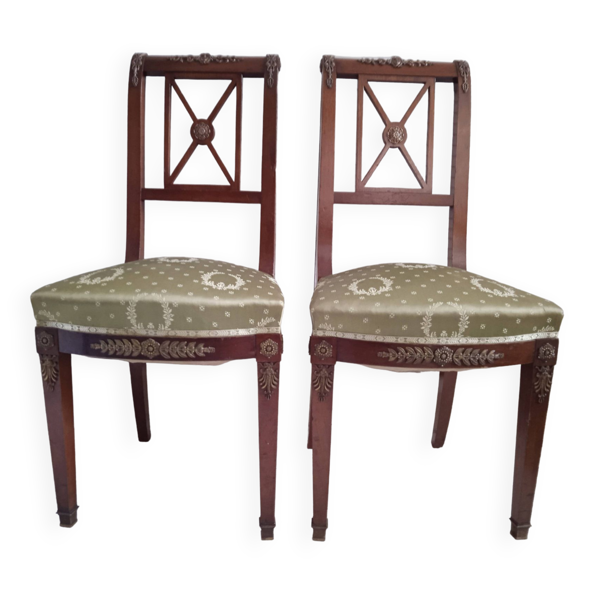 Set of two Empire chairs