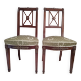 Lot de deux chaises Empire