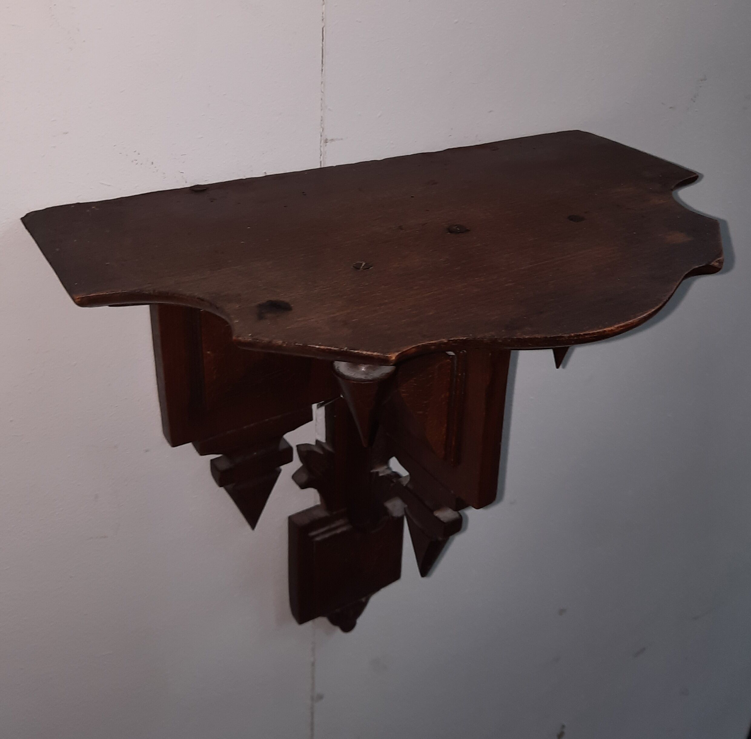Small solid wood console
