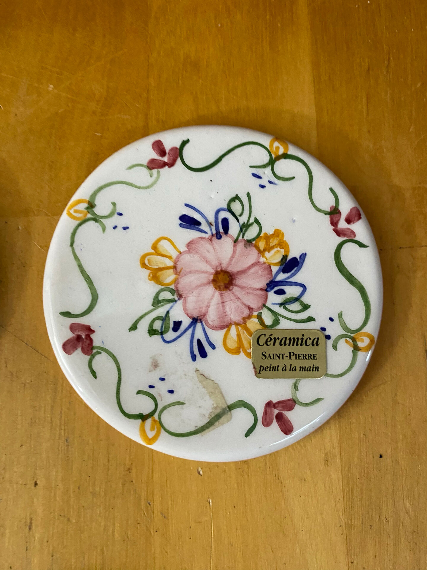 Series 4 coasters saint pierre coloured ceramic mid-century #e