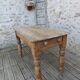 Small antique farmhouse table in solid pine.