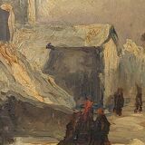 Old painting French school 19th century