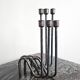 Set of 3 modern mid-century candle holders by Lino Sabattini