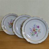 Assiettes de table anciennes en porcelaine estampillé C.N.P