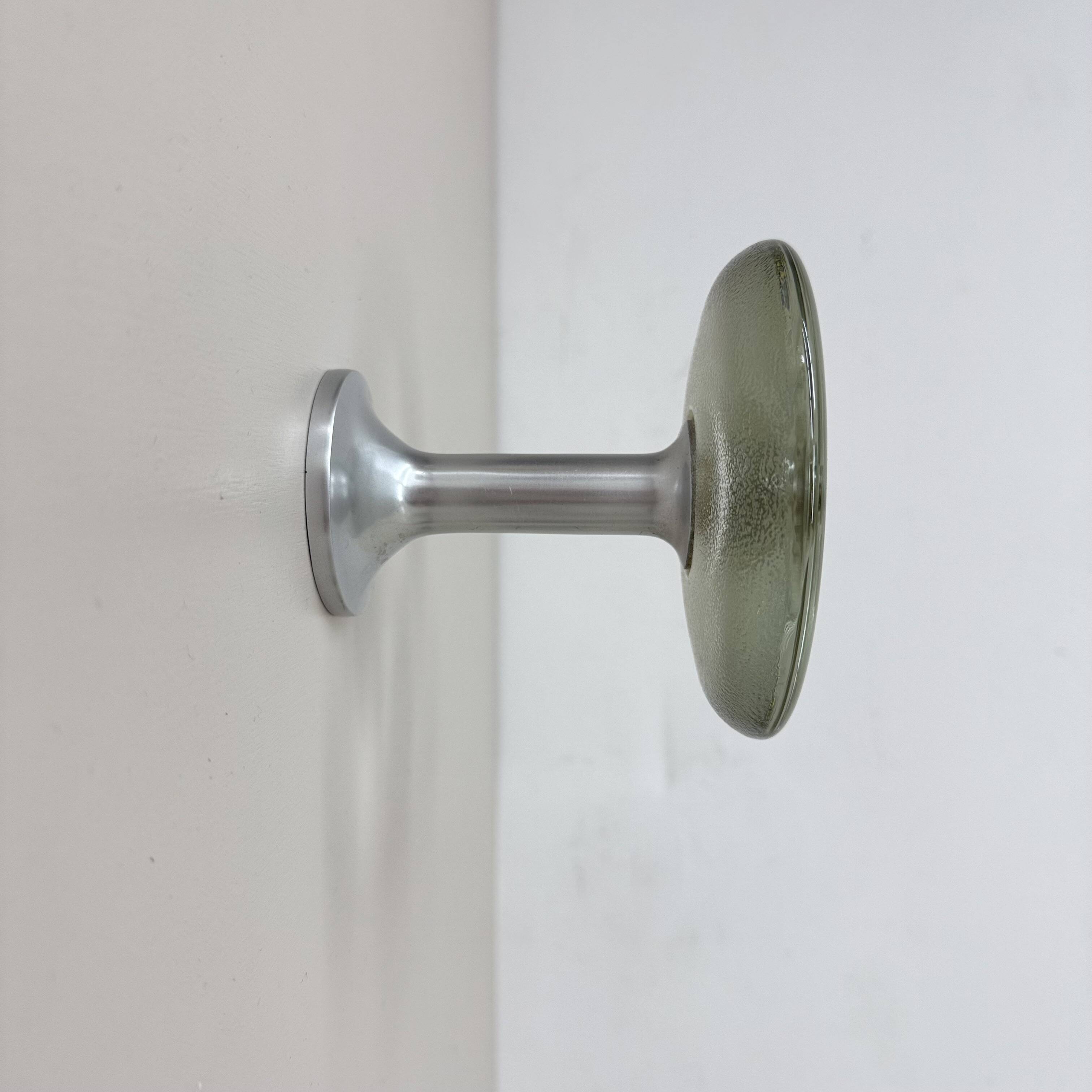 Vintage German Aluminium and Glass Coat Hooks from Schönbuch, 1970s,