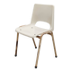 White molded plastic children's chair 1980