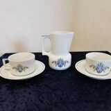 Duo of coffee cups in porcelain