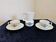 Duo of coffee cups in porcelain