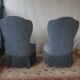 Paire de fauteuils crapaud