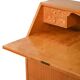 Scandinavian elm & burr-wood secrétaire, 1950s