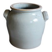 Large vase glazed stoneware in greige.
