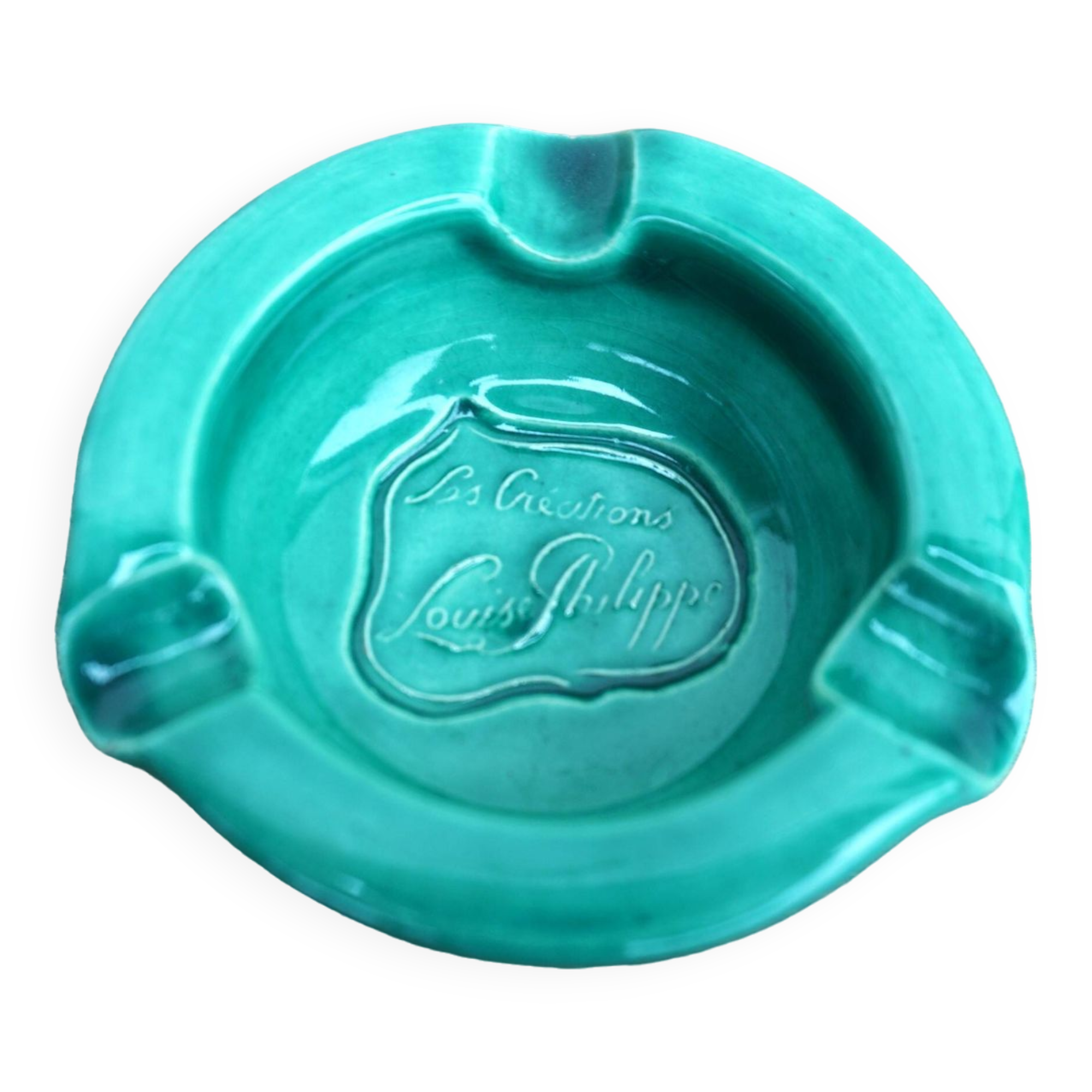 1950s ceramic ashtray signed Charlotte Corbin