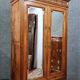 Louis XVI style wardrobe in walnut with blond patina circa 1880