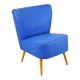 Expo 58 Armchair Seat Replica Blue Vintage Conical 72cm
