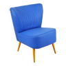 Expo 58 Armchair Seat Replica Blue Vintage Conical 72cm