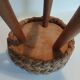 Tabouret bois rafia