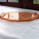 Pink glass tray
