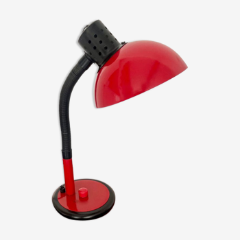 Vintage red desk lamp 1975